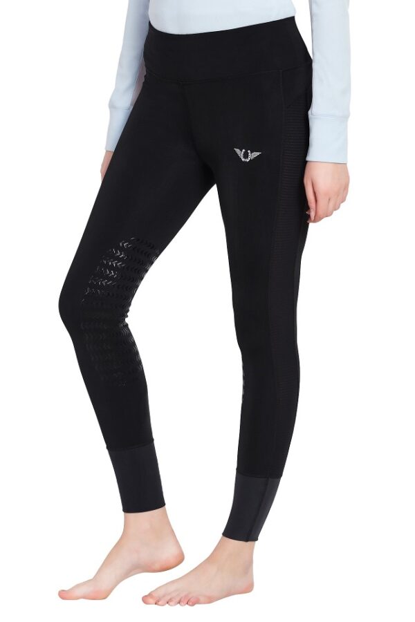 Tuffrider Ladies Marathon Riding Tights - Black/Black