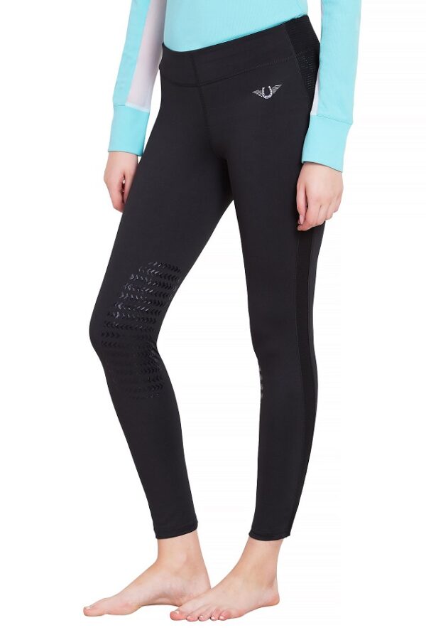 Tuffrider Ladies Ventilated Schooling Tights - Black