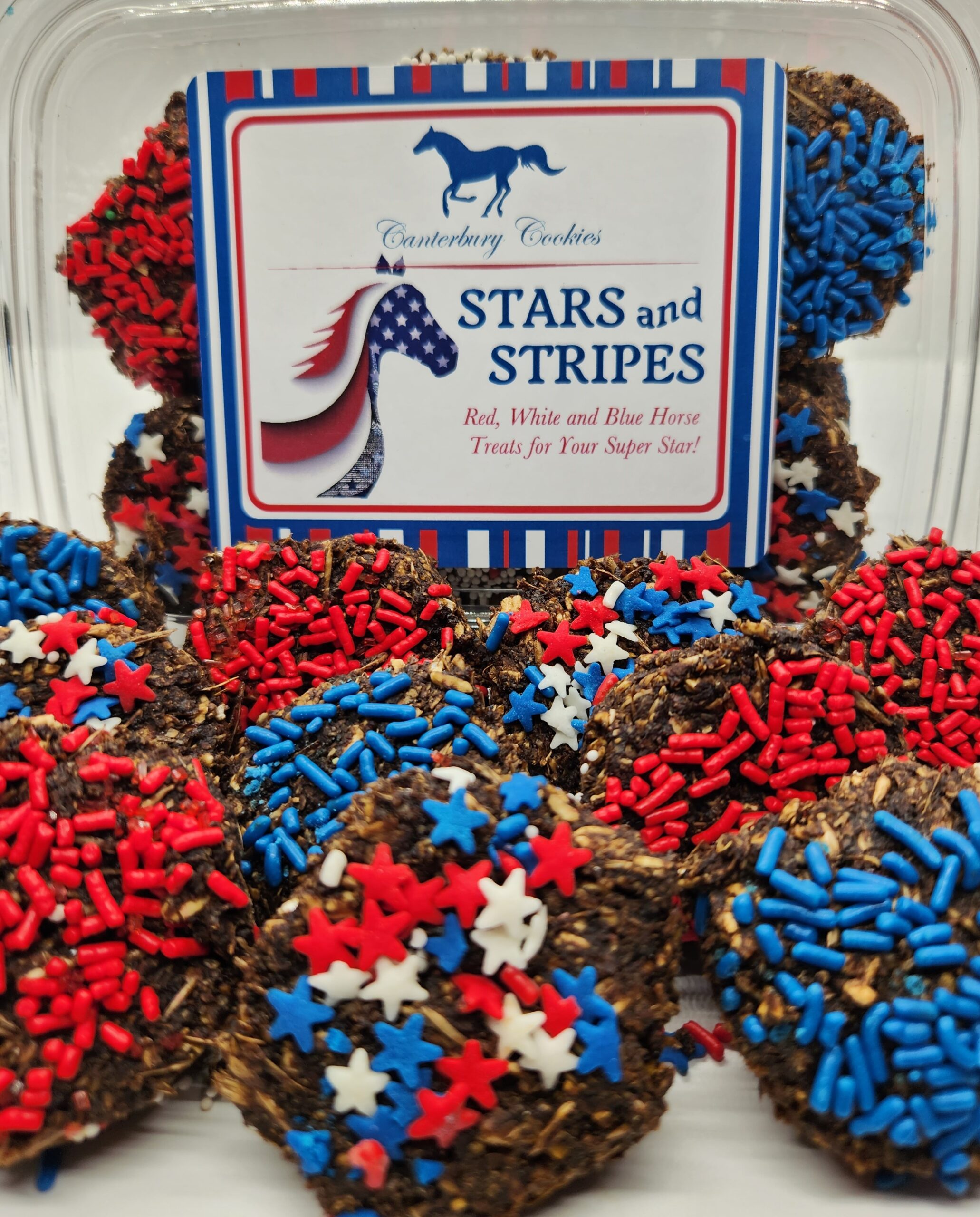 Canterbury Cookies Stars & Stripes - Horse Treats - 24 oz - Seasonal 4th of July Summer - Image 3